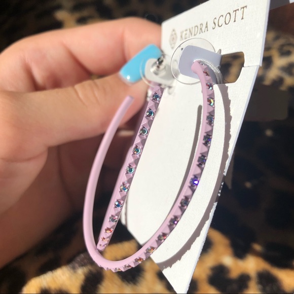 Kendra Scott Jewelry - KENDRA SCOTT VAL LILAC HOOP EARRINGS NWT